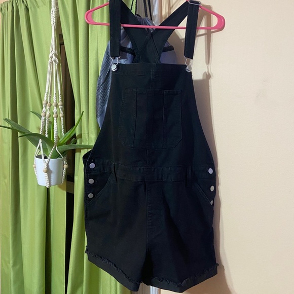 Denim - Black Overalls